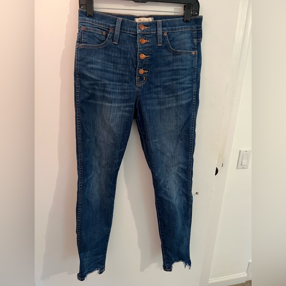 Madewell button skinny jeans
